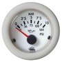 Guardian oil pressure gauge 0-10 bar white 12 V